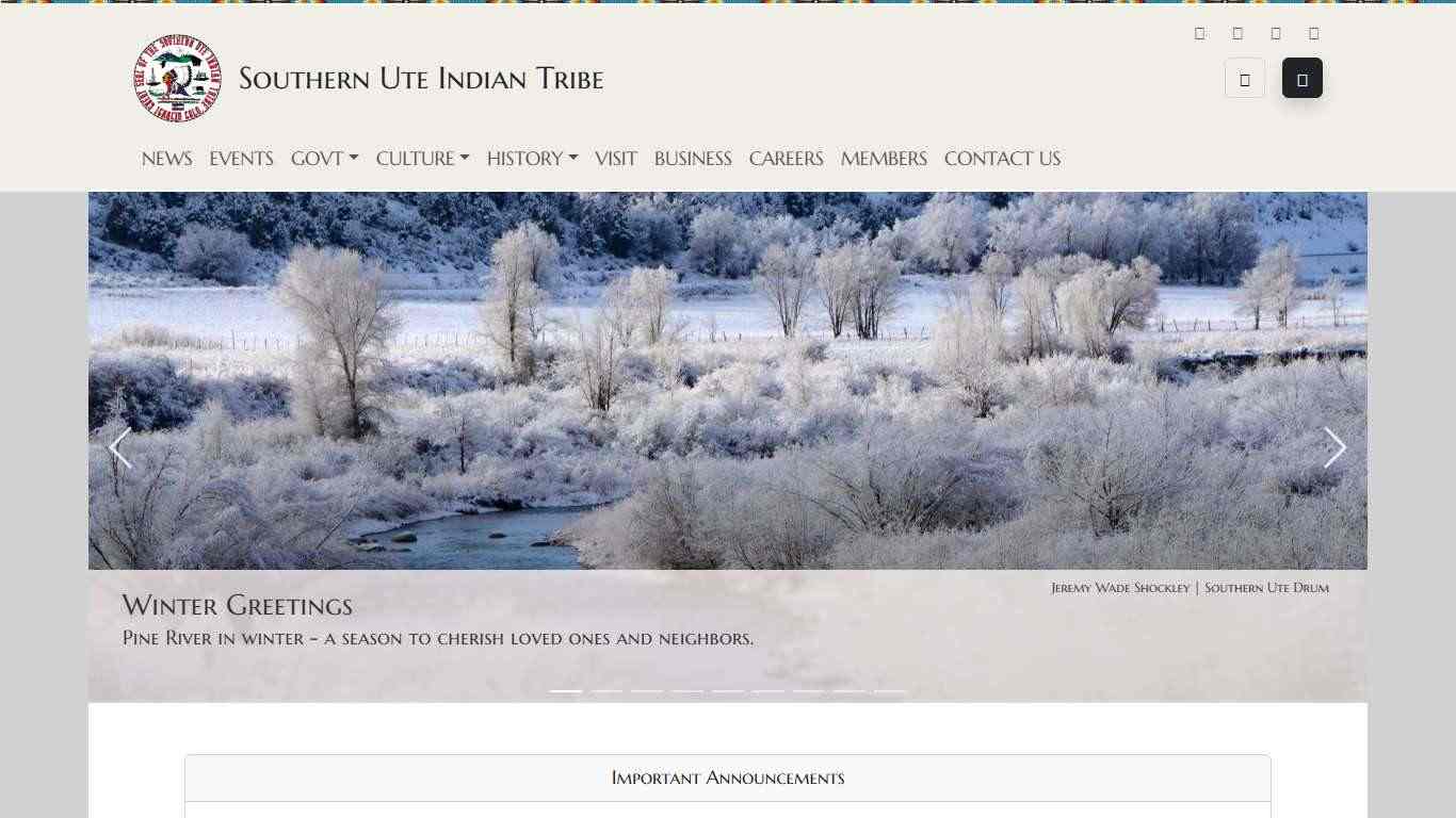 Southern Ute Indian Tribe – Southern Ute Reservation, Colorado